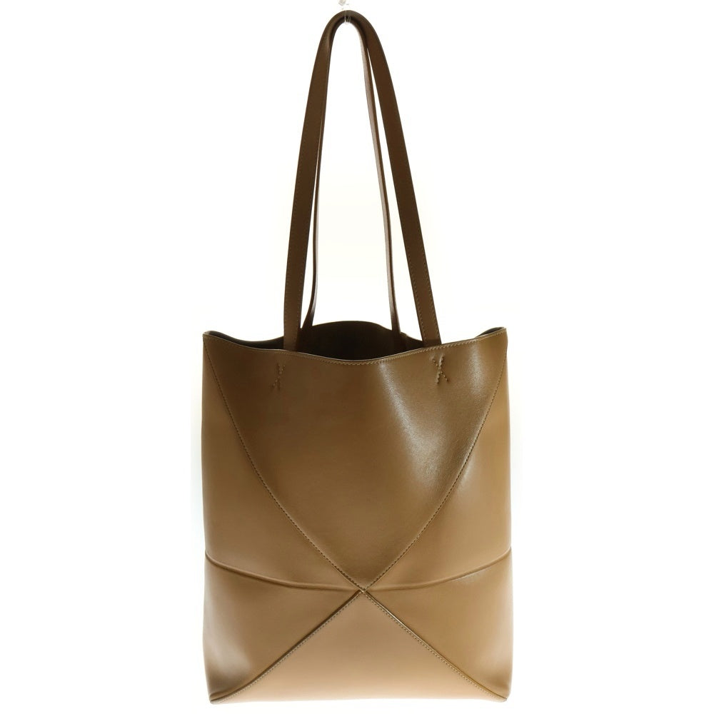 LOEWE(ロエベ) パズル フォルド トートバッグ ハンドバッグ ブラウン キャメル ブラウン レザー