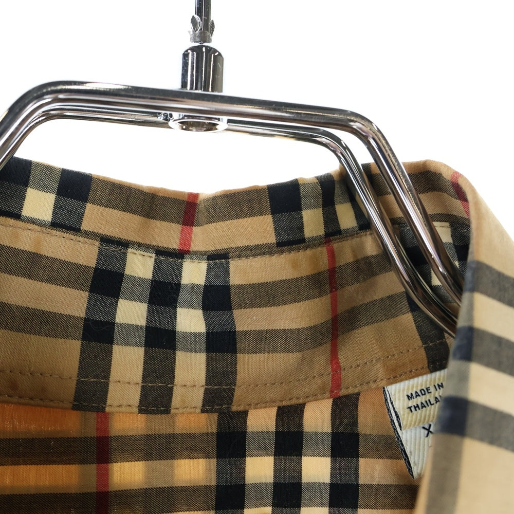 BURBERRY(バーバリー) ノバチェック総柄 ロングスリーブ 長袖シャツ ベージュ 8020966