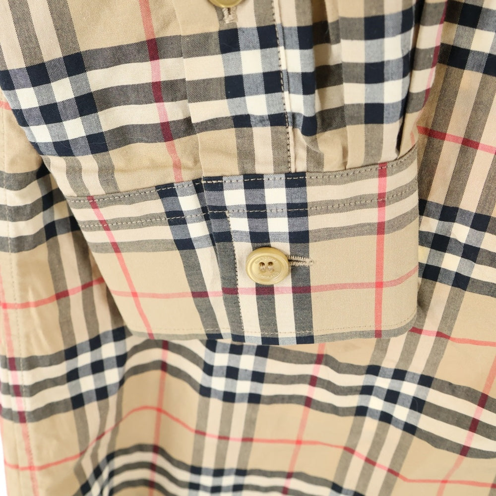 BURBERRY(バーバリー) ノバチェック総柄 ロングスリーブ 長袖シャツ ベージュ 8020966