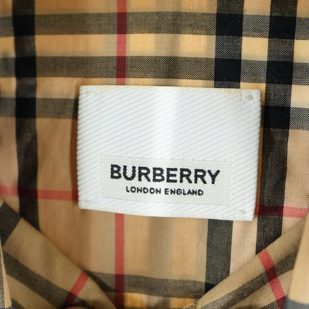 BURBERRY(バーバリー) ノバチェック総柄 ロングスリーブ 長袖シャツ ベージュ 8020966