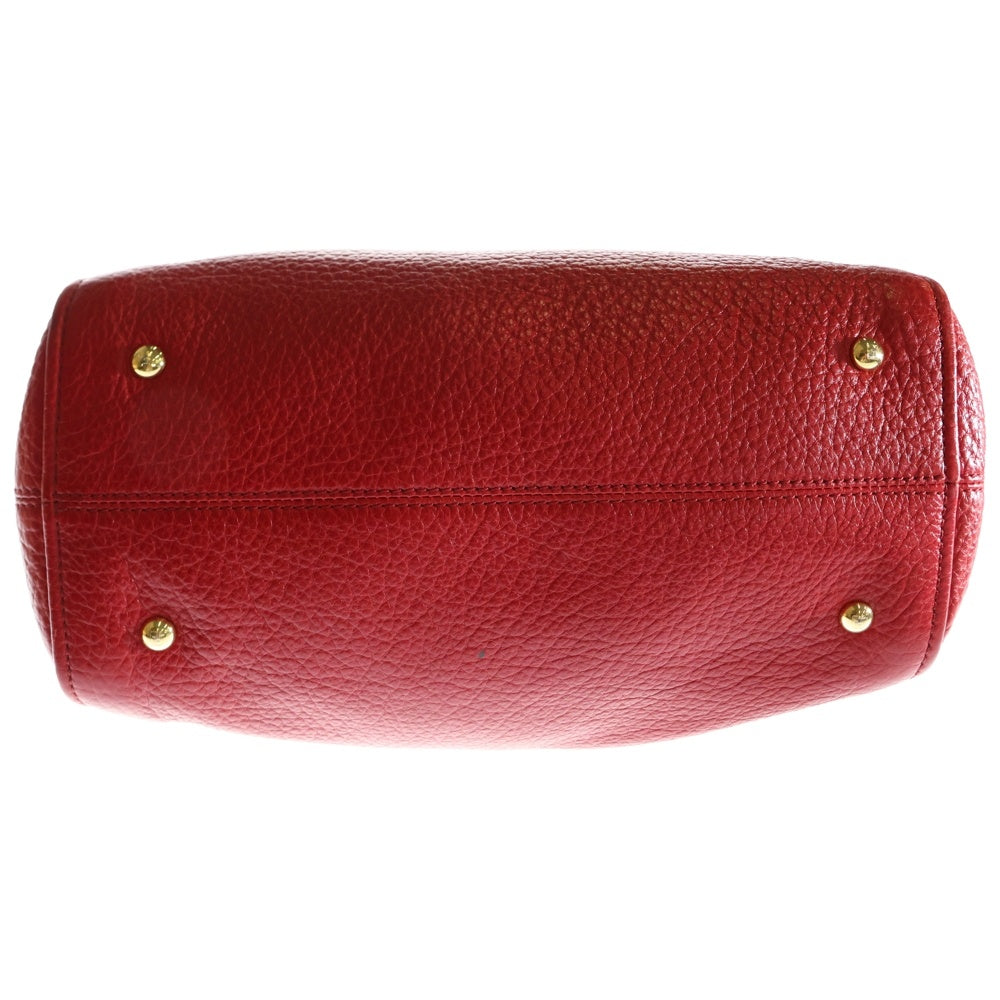 FENDI(フェンディ) カメレオン 2WAYバッグ ハンドバッグ ショルダーバッグ レッド ゴールド金具 レザー 8BL114-HXF