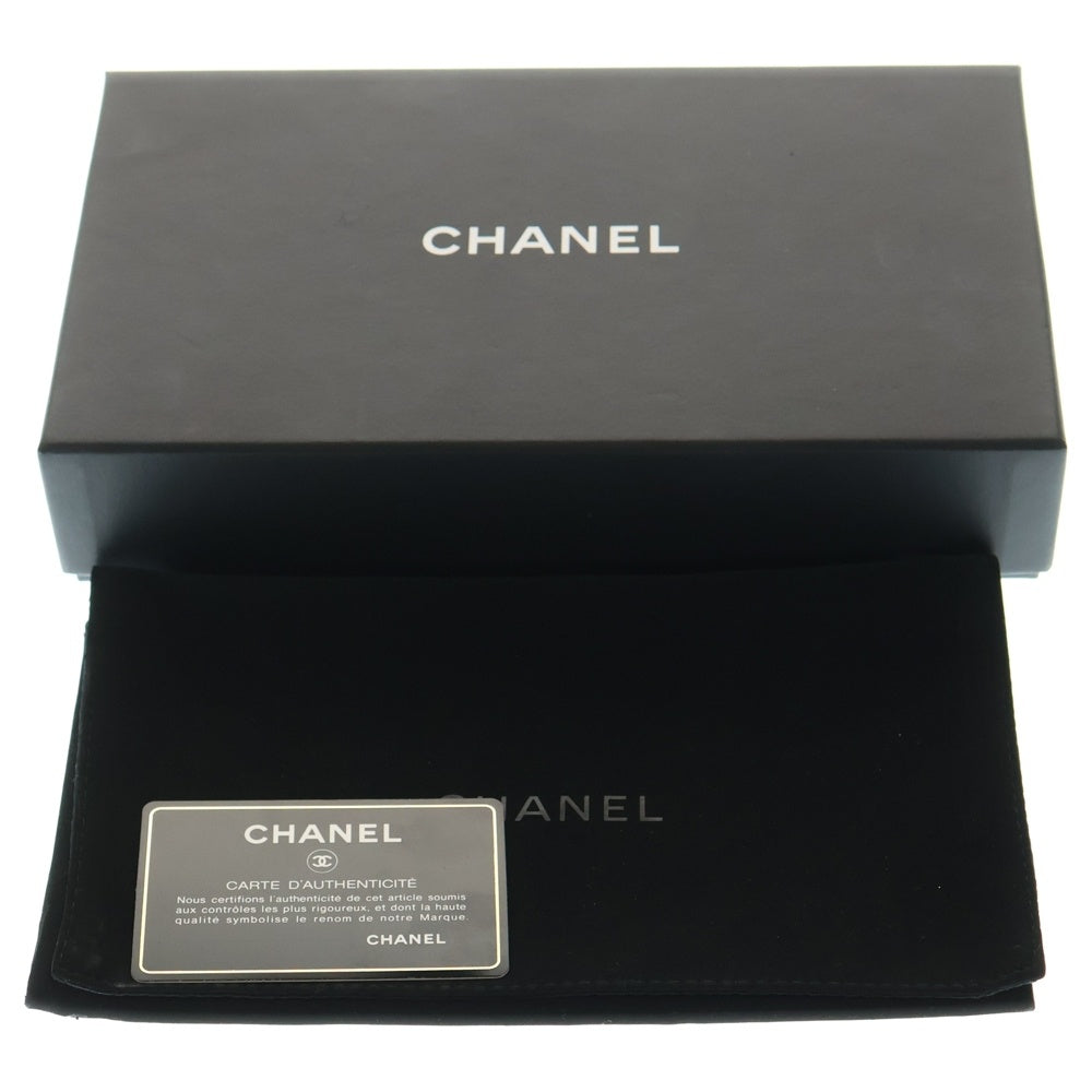 CHANEL(シャネル) マトラッセ ココマーク ラウンドファスナー長財布 ロングウォレット カードケース シルバー金具 ブラック キャビアスキン A50097