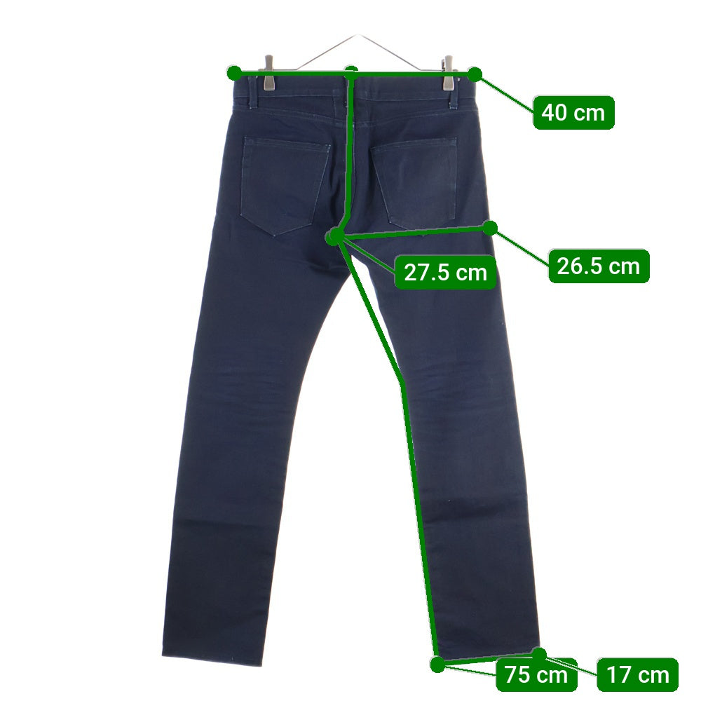 SAINT LAURENT PARIS(サンローランパリ) ボタンフライ コーティングデニムパンツ インディゴ 315391