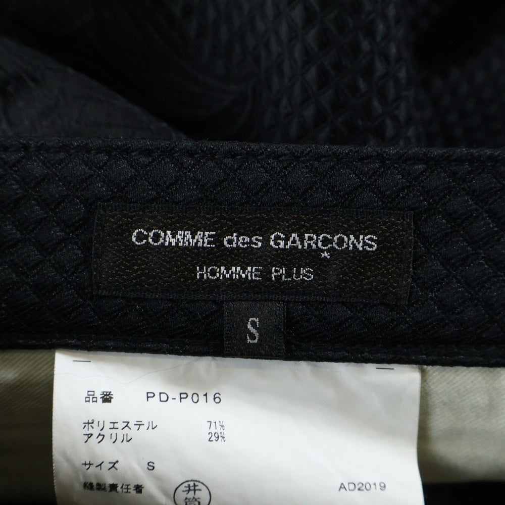 COMME des GARCONS(コムデギャルソン) 総柄パンツ ブラック PD-P016