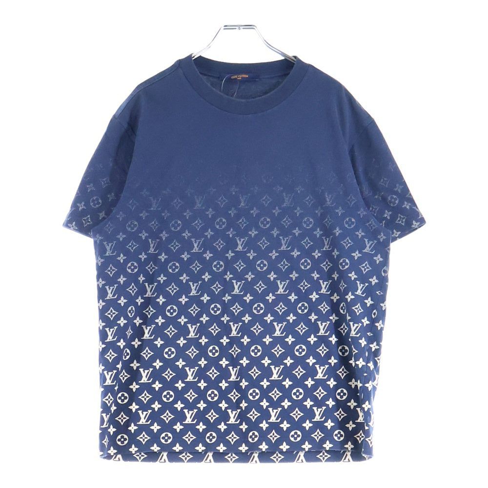 LOUIS VUITTON(ルイヴィトン) 22SS モノグラム グラディエント プリント クルーネック 半袖Tシャツ カットソー ネイビー RM221Q NPG HKY46W