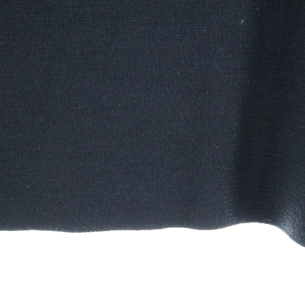 Dior HOMME(ディオールオム) 18AW ATELIER アトリエ ロゴプリント シルク混 ウール クルーネック ロングスリーブ 長袖 ニット セーター ブラック 863M657IT313