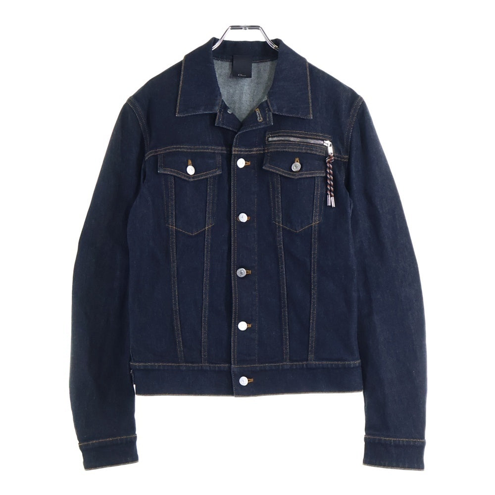 Dior HOMME(ディオールオム) 17AW ストラップチャーム ジップポケット デニム トラッカージャケット インディゴ 733C482T069X