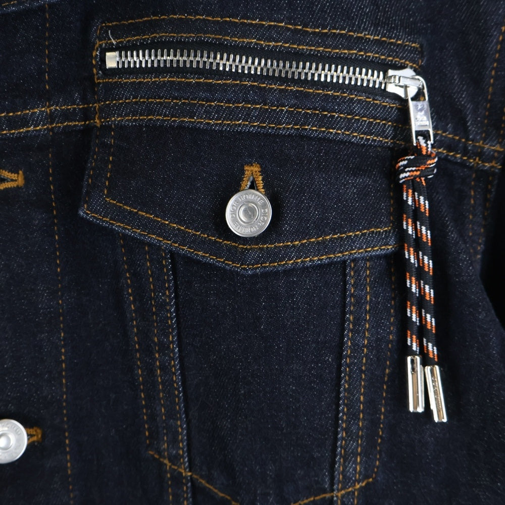 Dior HOMME(ディオールオム) 17AW ストラップチャーム ジップポケット デニム トラッカージャケット インディゴ 733C482T069X