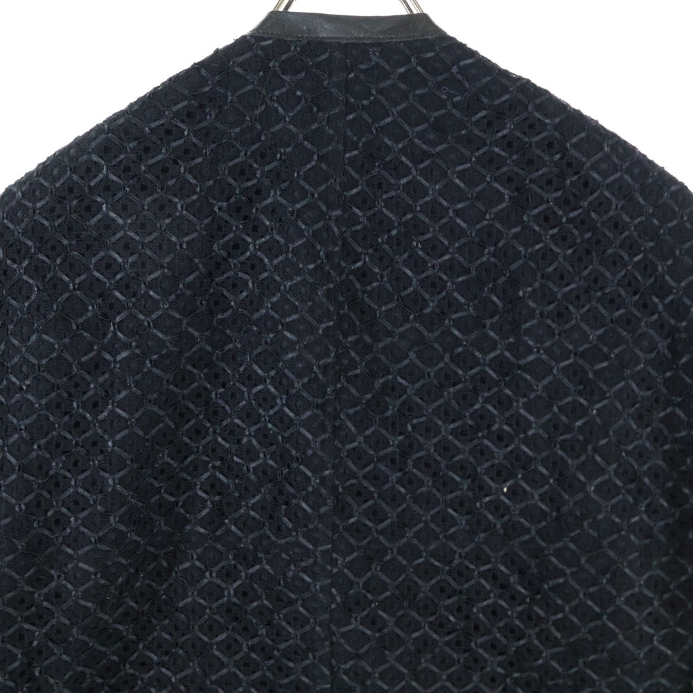 COMME des GARCONS JUNYA WATANABE MAN(コムデギャルソンジュンヤワタナベマン) 23SS ×Jean Michel Basquiat ジャン ミシェル バスキア ラッセルレース フェイクレザー 2B テーラードジャケット WK-J002