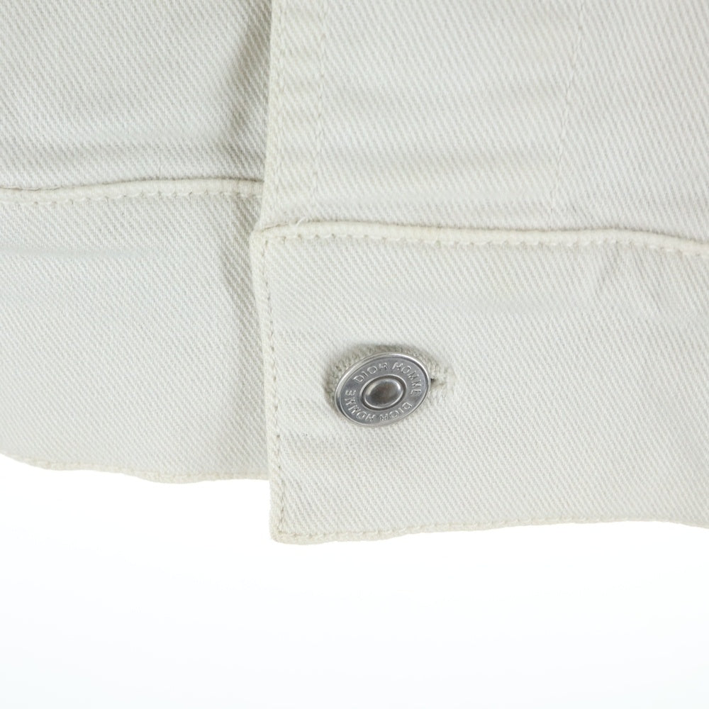 Dior HOMME(ディオールオム) 17SS ダメージ加工 デニム トラッカージャケット ホワイト 763C437T004X