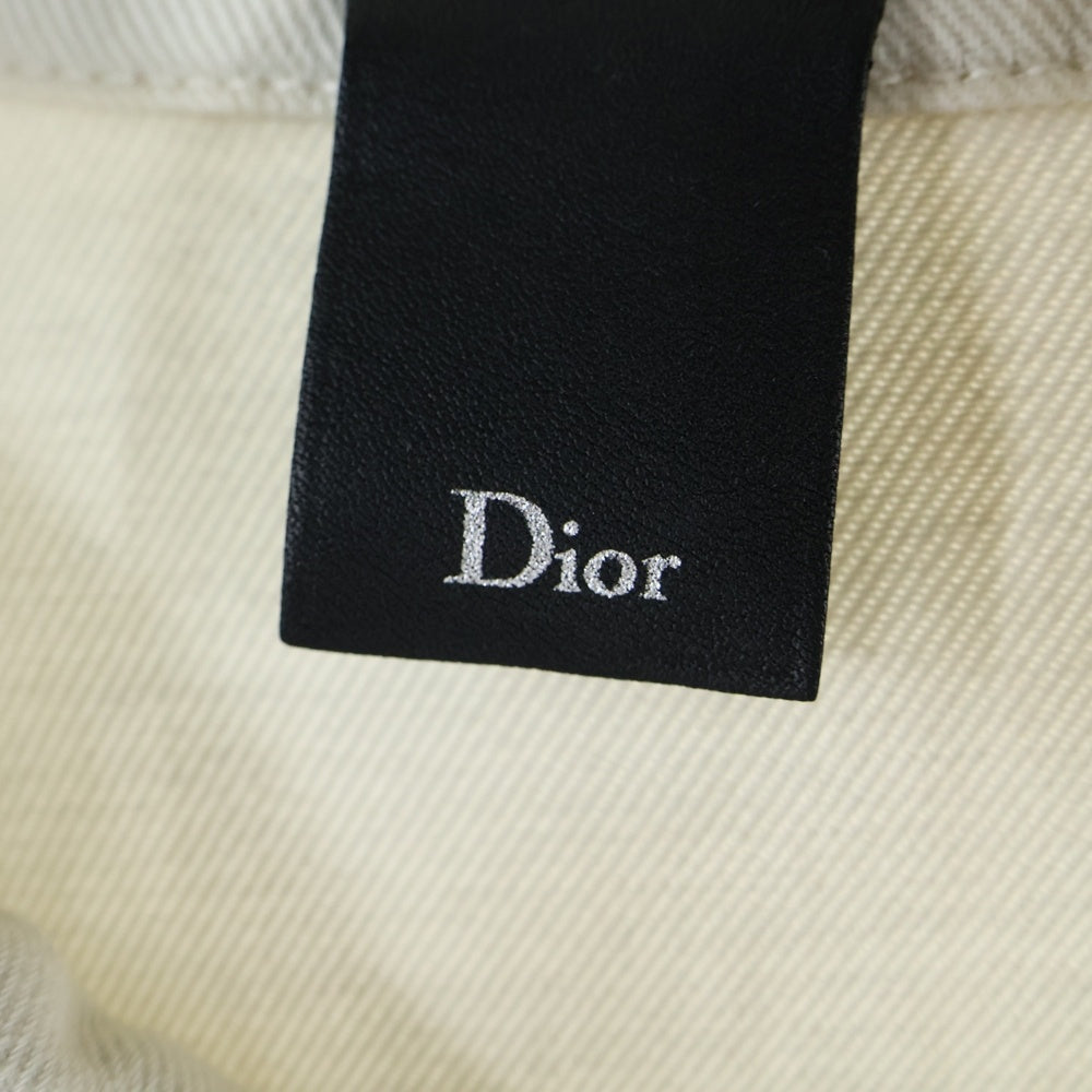 Dior HOMME(ディオールオム) 17SS ダメージ加工 デニム トラッカージャケット ホワイト 763C437T004X