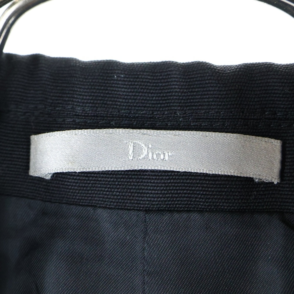 DIOR(ディオール) ATELIER アトリエ テープロゴ ウール 2B ナローラペル テーラードジャケット ブラック 86TC268X4211