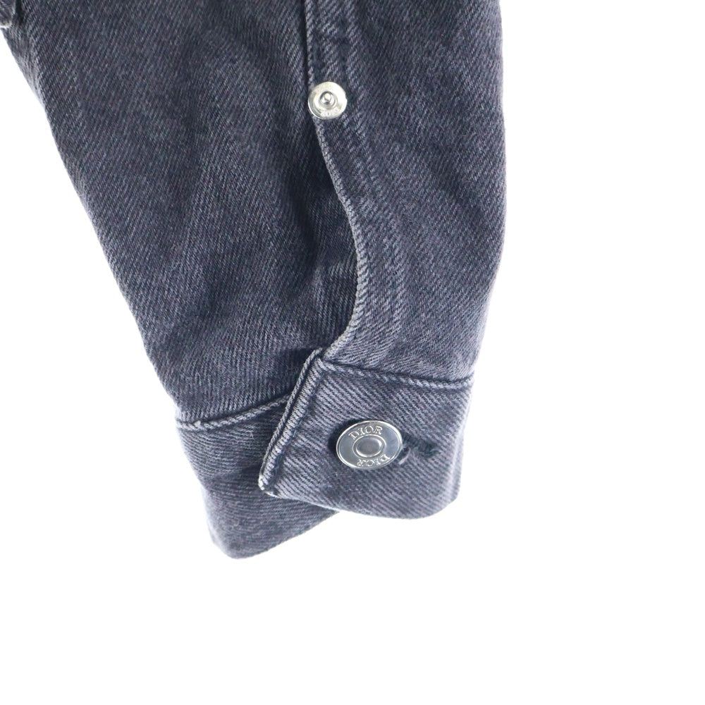 DIOR(ディオール) 19AW サドルポケット デニム トラッカージャケット ブラック 933D487AY966