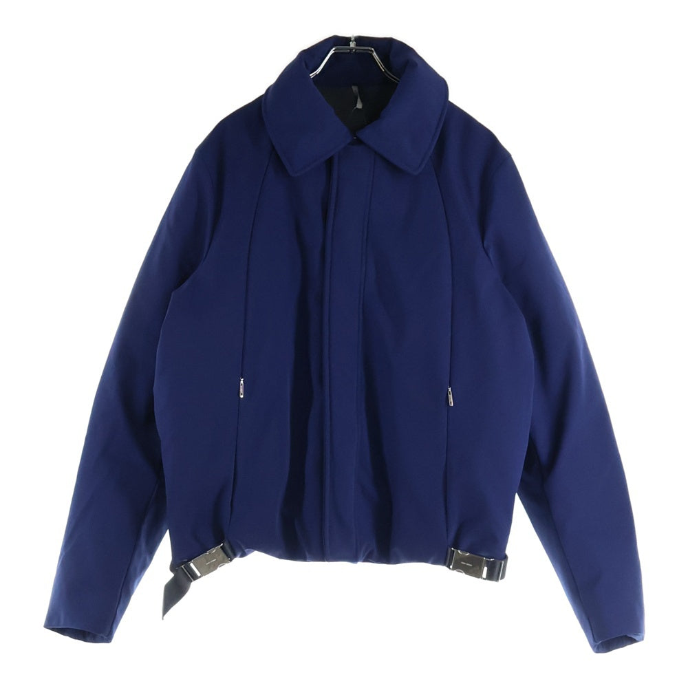 Dior HOMME(ディオールオム) ベルトデザイン フーデッド ジップアップ ダウンジャケット ネイビー 333C441P3000