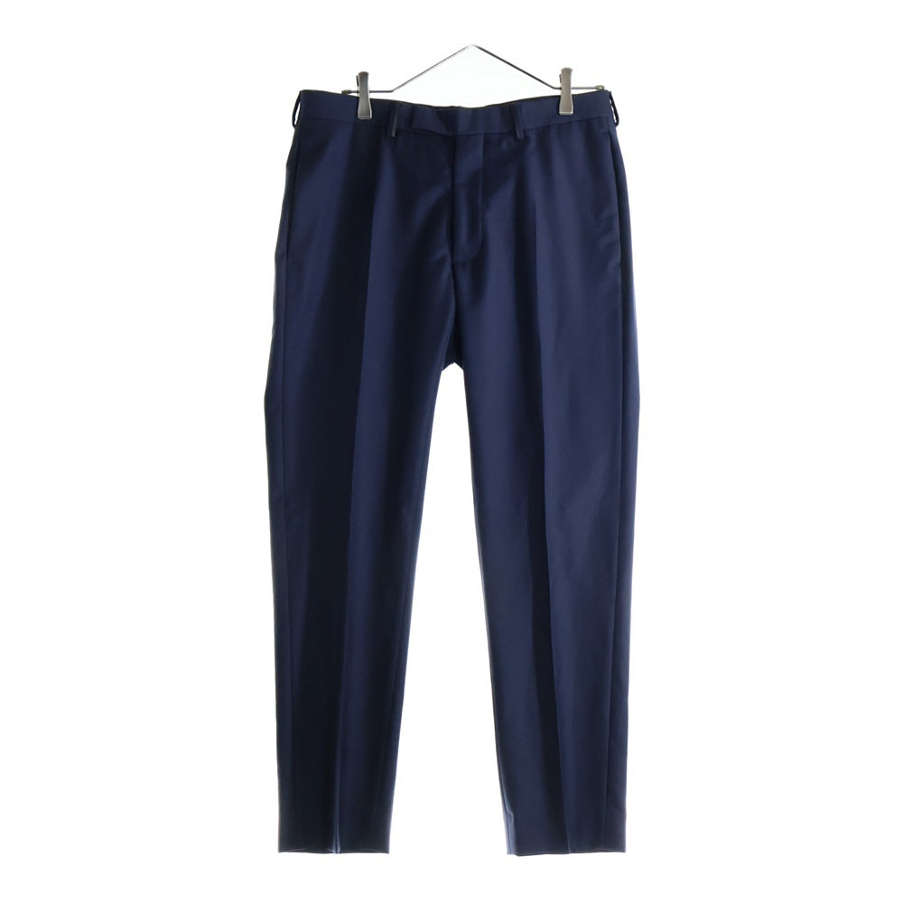 Dior HOMME(ディオールオム) セットアップスーツ ウール 2B ナローラペル テーラードジャケット ノータック スラックスパンツ ネイビー 533C235M3226