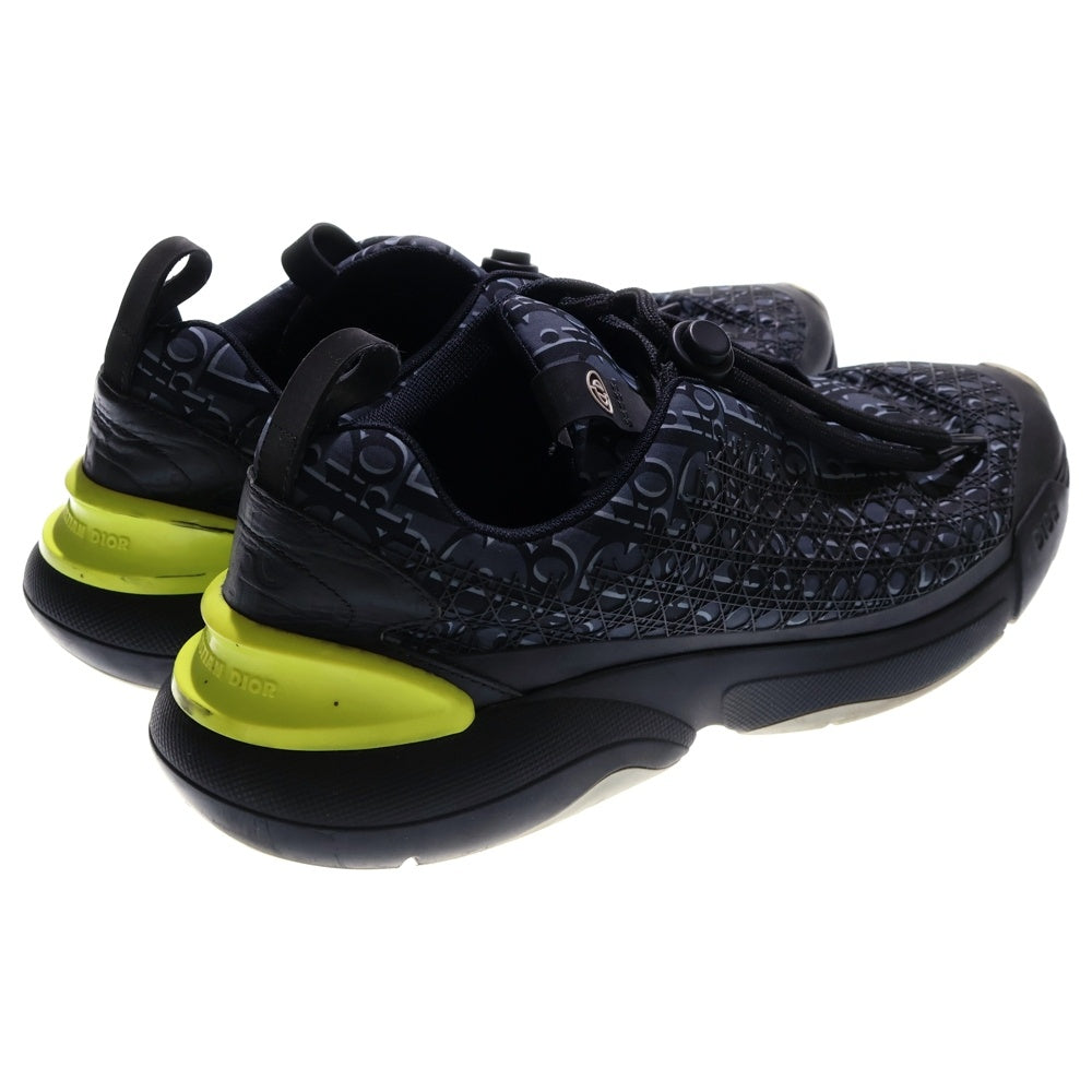 DIOR(ディオール) B24 オブリーク カナージュ ラバー レースアップ ローカットシューズ スニーカー ブラック/ネイビー