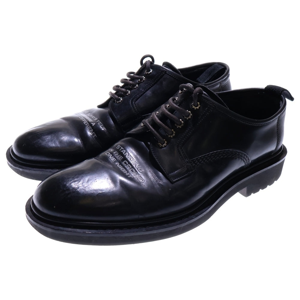 Dior HOMME(ディオールオム) 18SS レターリング レザー レースアップ ローカットシューズ ブラック