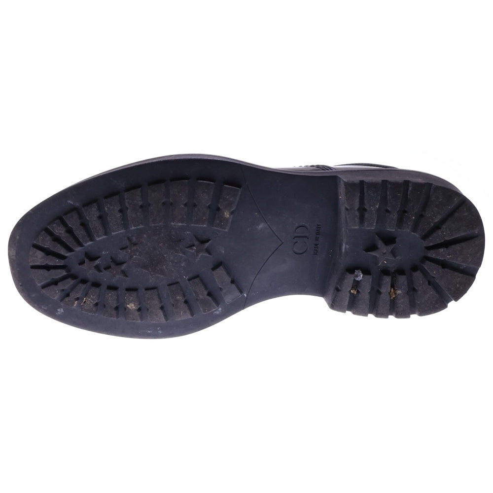 Dior HOMME(ディオールオム) 18SS レターリング レザー レースアップ ローカットシューズ ブラック