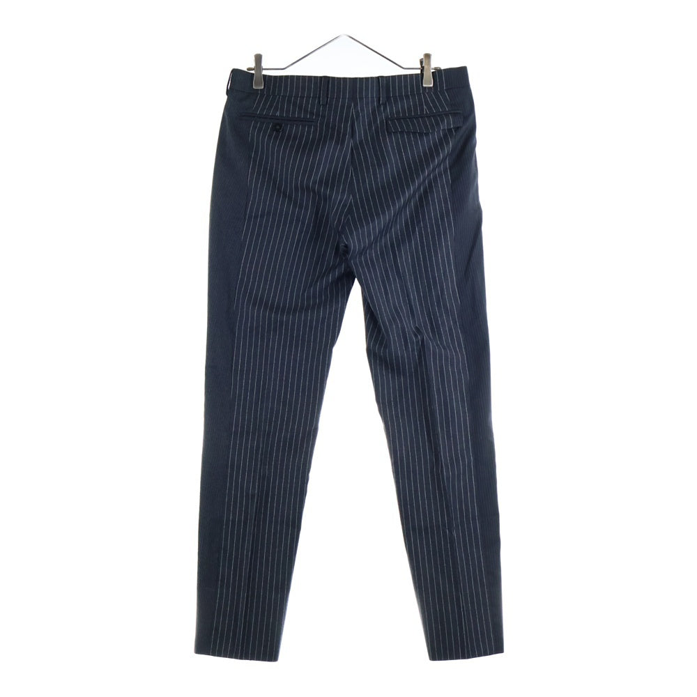 Dior HOMME(ディオールオム) セットアップスーツ マルチストライプ総柄 切り替え ウール 3B ナローラペル テーラードジャケット ノータック スラックスパンツ グレー 433C238V3177