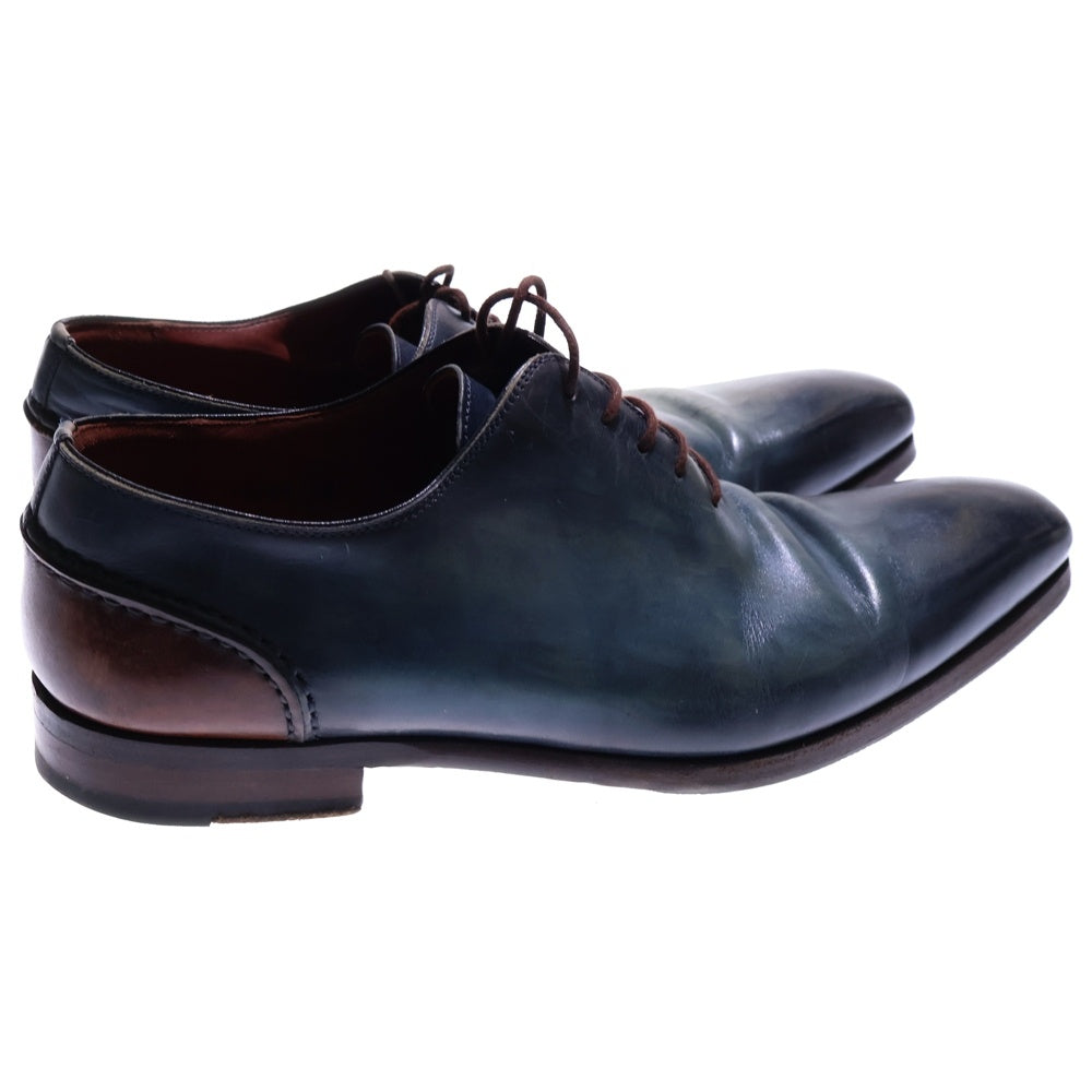 MAGNANNI(マグナーニ) ホールカット パティーヌ レザー レースアップ ローカット ドレス シューズ ブルー 16284