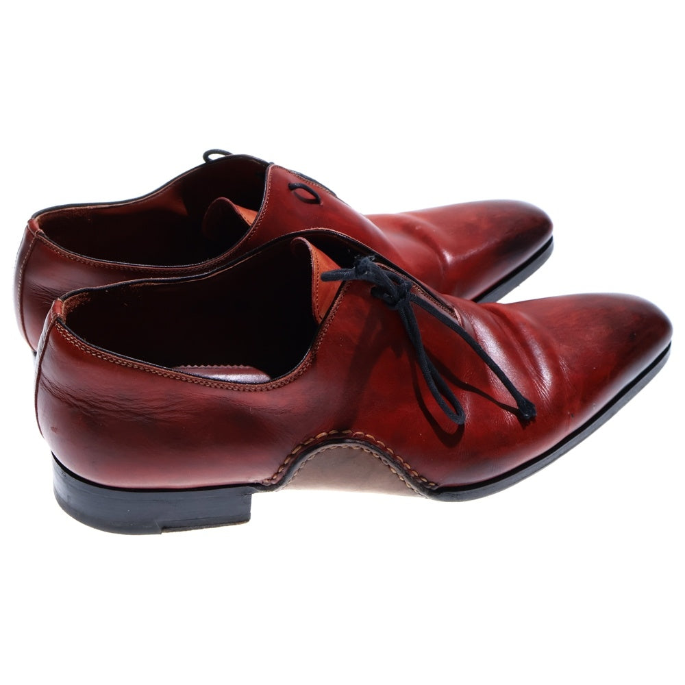 MAGNANNI(マグナーニ) オパンケ パティーヌ レザー レースアップ ローカット ドレス シューズ レッド 16620