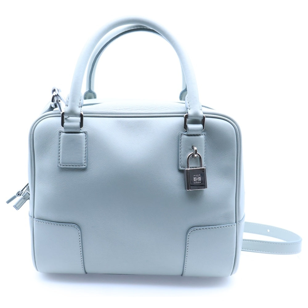 LOEWE(ロエベ) アマソナ19 2WAYハンドバッグ ショルダーバッグ ライトグリーン シルバー金具 レザー