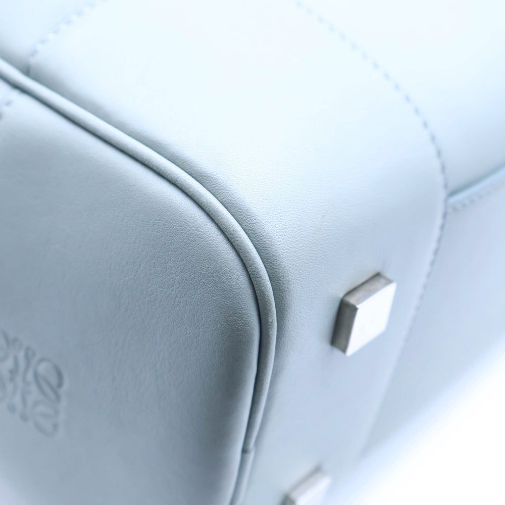 LOEWE(ロエベ) アマソナ19 2WAYハンドバッグ ショルダーバッグ ライトグリーン シルバー金具 レザー