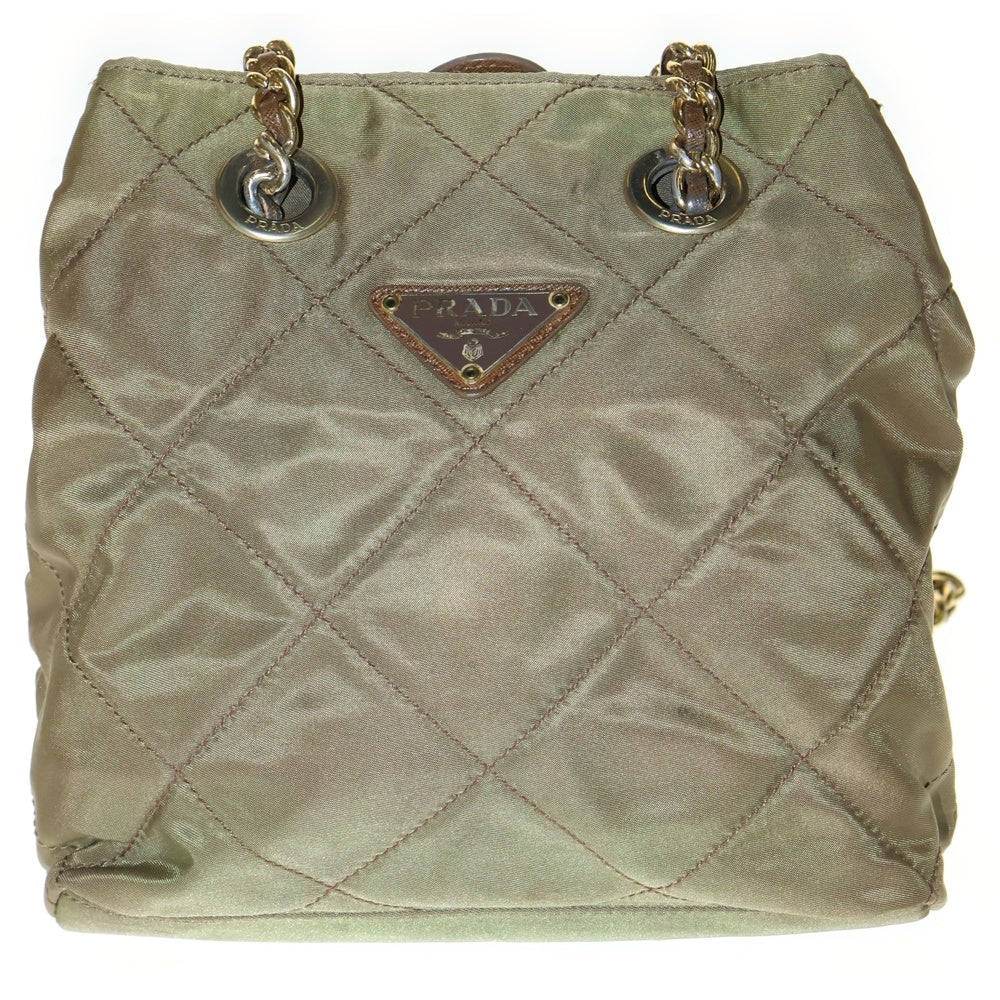 オファー プラダ ハンドバッグ ショルダーバッグ カーキ PRADA(プラダ