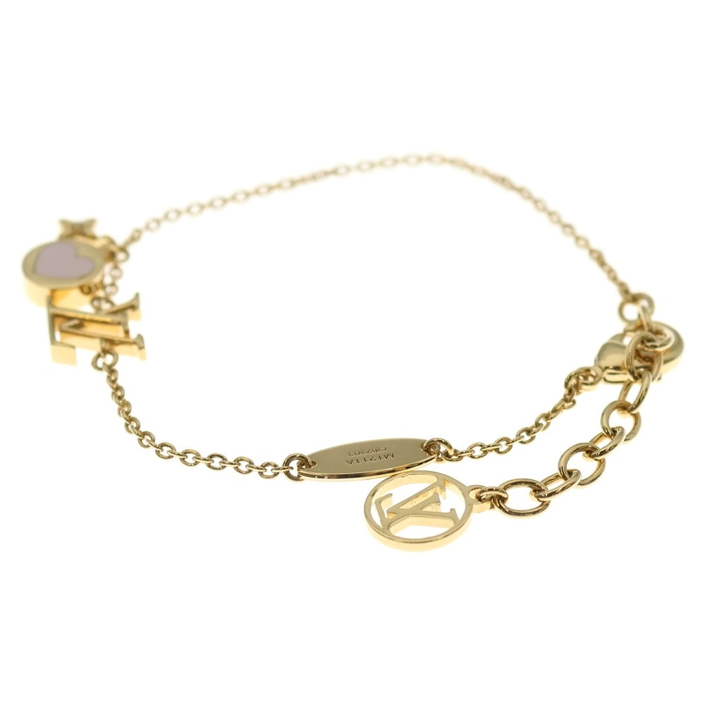 LOUIS VUITTON(ルイヴィトン) LVアイコニック ハート ブレスレット チェーン ゴールド M1211A