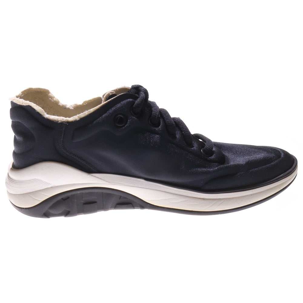 CHANEL(シャネル) ココマーク ナイロン レースアップ ローカットシューズ スニーカー ブラック レディース G34763