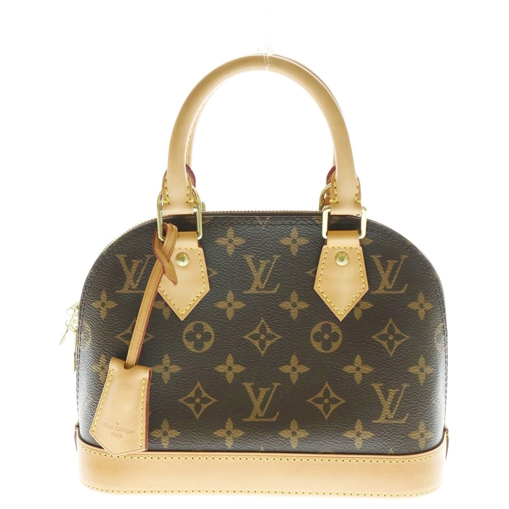 LOUIS VUITTON(ルイヴィトン) モノグラム アルマBB 2WAYバッグ ハンドバッグ ショルダーバッグ ブラウン レザー×PVC M46990 ゴールド金具