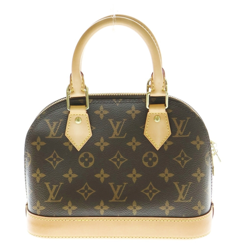 LOUIS VUITTON(ルイヴィトン) モノグラム アルマBB 2WAYバッグ ハンドバッグ ショルダーバッグ ブラウン レザー×PVC M46990 ゴールド金具