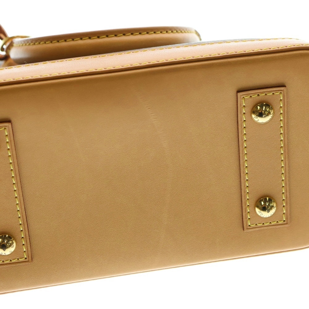 LOUIS VUITTON(ルイヴィトン) モノグラム アルマBB 2WAYバッグ ハンドバッグ ショルダーバッグ ブラウン レザー×PVC M46990 ゴールド金具