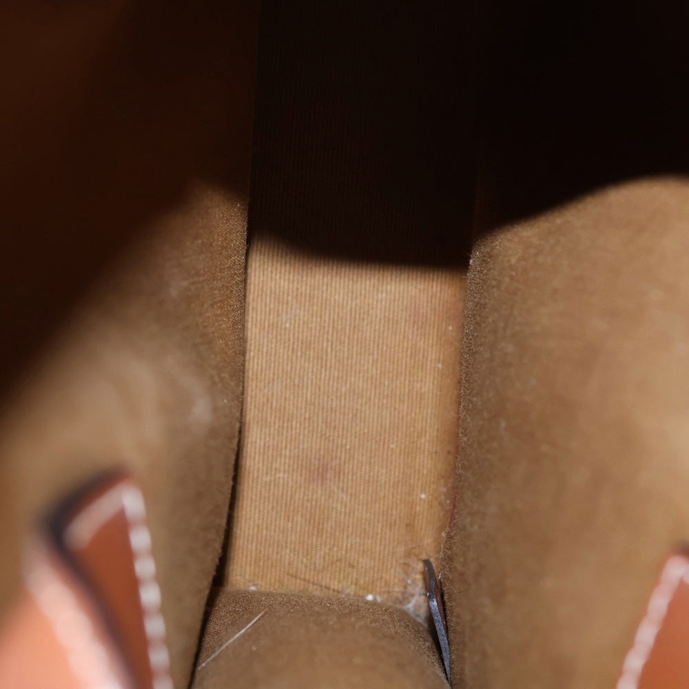 CELINE(セリーヌ) バーティカルカバ ミニ トリオンフ ロゴ PVC レザー 2WAY ハンド ショルダーバッグ ブラウン