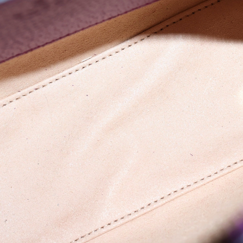 GUCCI(グッチ) バンブー ダイアナ ミニ 2WAYバッグ ハンドバッグ ミニバッグ ショルダーバッグ パープル×オレンジ レザー 715775 ゴールド金具