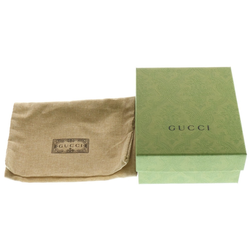 GUCCI(グッチ) バンブー GGマーモント 三つ折り財布 コンパクトウォレット コインケース ホワイト レザー 658633 ゴールド金具