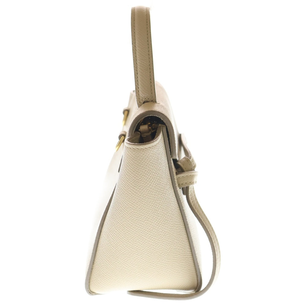 CELINE(セリーヌ) ベルトバッグ ピコ 2WAYハンドバッグ ショルダーバッグ ミニバッグ ベージュ レザー ゴールド金具