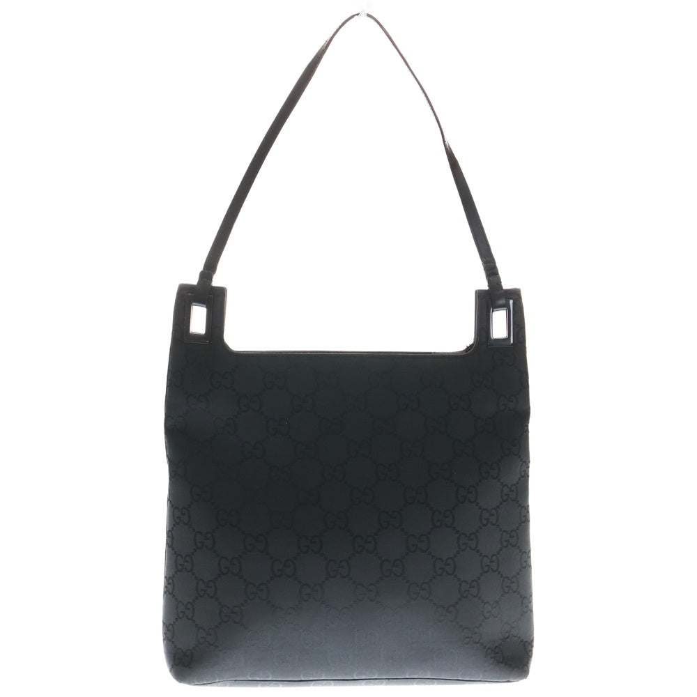 GUCCI(グッチ) GG柄 ショルダーバッグ ハンドバッグ ブラック ナイロン 0013102 シルバー金具 レディース