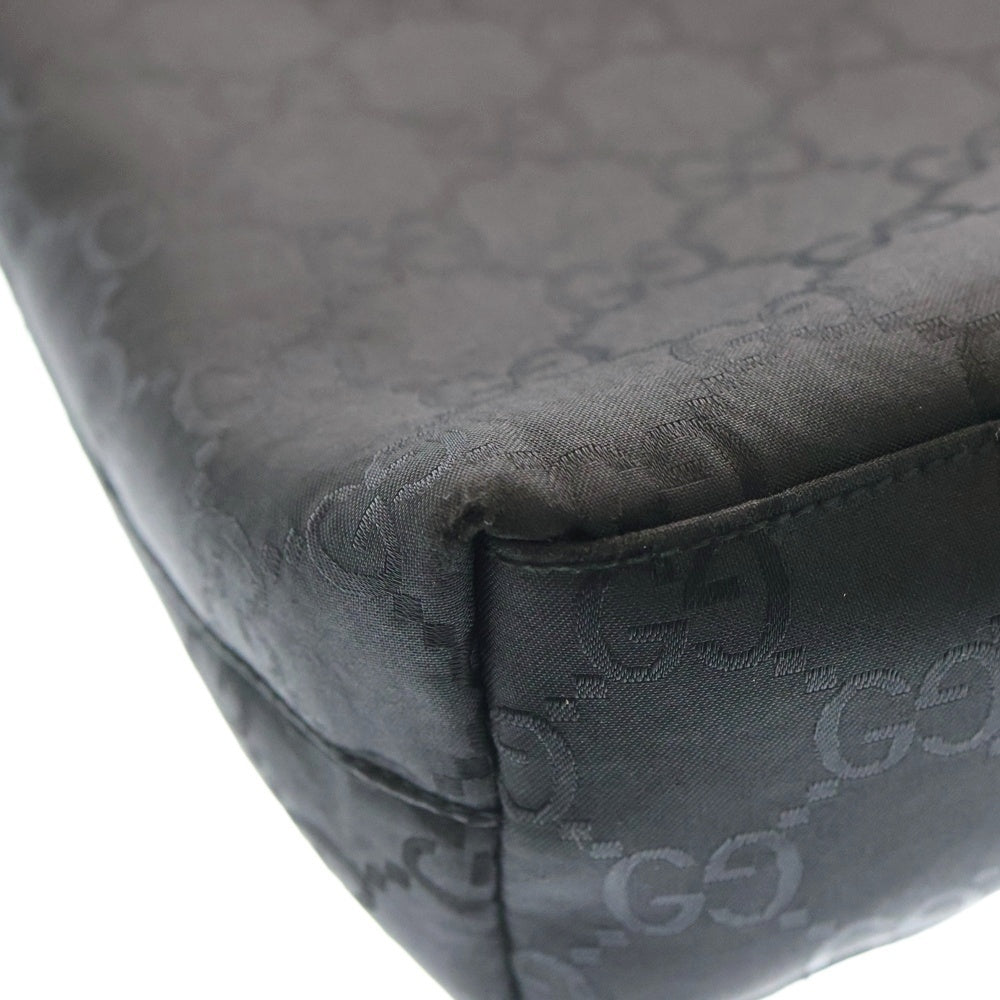 GUCCI(グッチ) GG柄 ショルダーバッグ ハンドバッグ ブラック ナイロン 0013102 シルバー金具 レディース