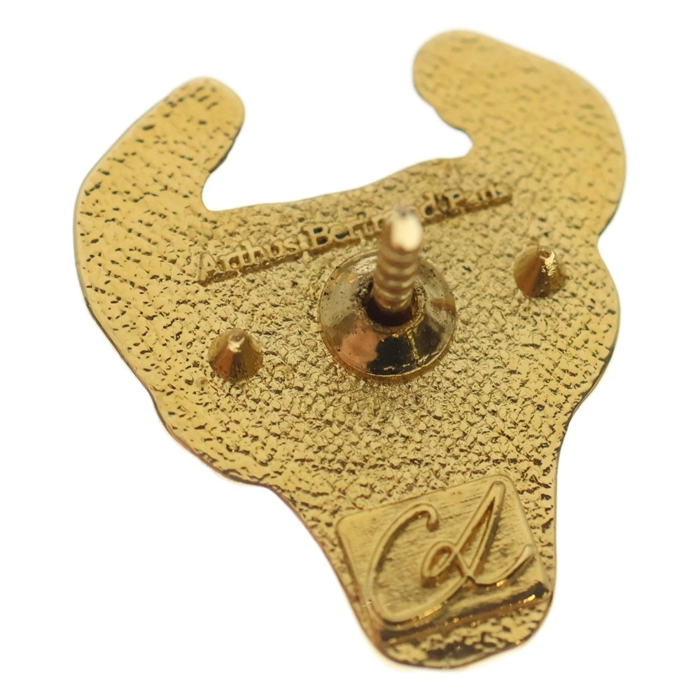 NO BRAND(ノーブランド) バッファロー 牛 モチーフ ピンバッジ ゴールド