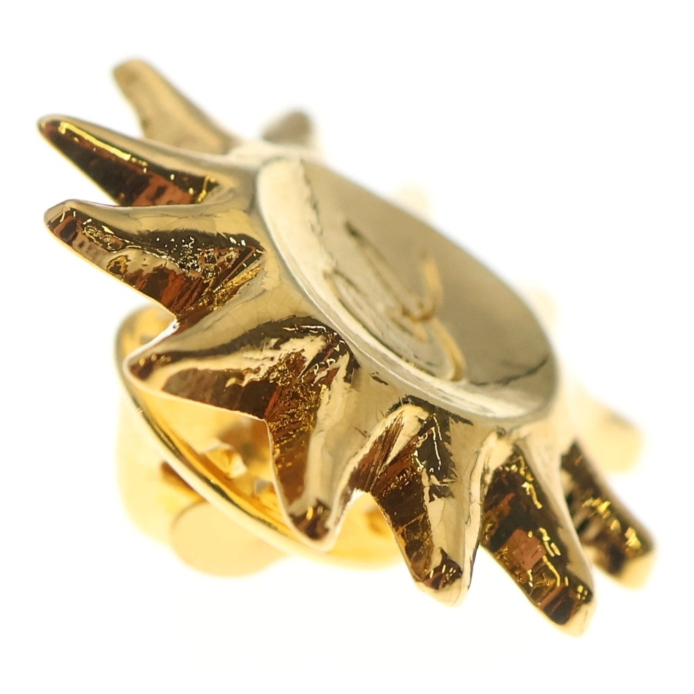 Christian Lacroix(クリスチャンラクロワ) ロゴ 太陽モチーフ ピンバッジ ゴールド レディース