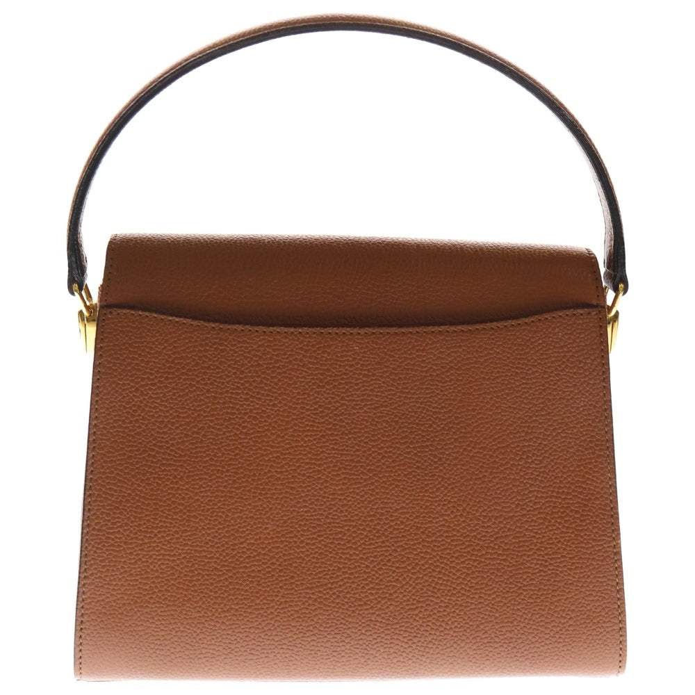 VALENTINO GARAVANI(ヴァレンチノガラヴァーニ) 2WAYハンドバッグ ショルダーバッグ ブラウン レザー ゴールド金具