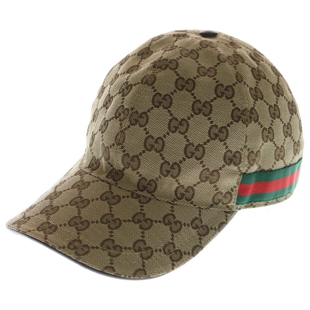 GUCCI(グッチ) GGキャンバス シェリーライン 6パネル ベースボール