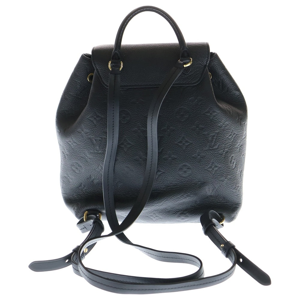LOUIS VUITTON(ルイヴィトン) モノグラム アンプラント モンスリPM モノグラム レザーバックパック リュック ブラック ノワール M45205 ICタイプ