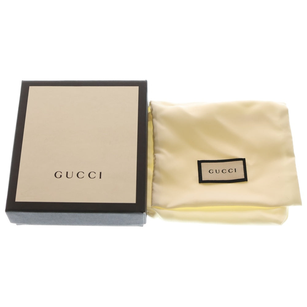 GUCCI(グッチ) GGスプリーム キングスネーク コンパクトウォレット 二つ折り財布 PVC ベージュ 451266