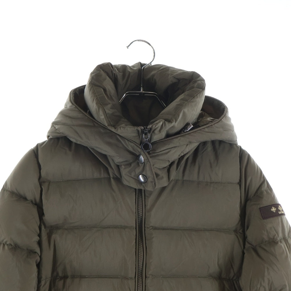 TATRAS(タトラス) SABRINA サブリナ ドローコード付き ダブルジップ フーデッドダウンコート レディース カーキ LTA15A4393