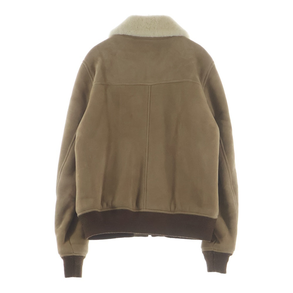 SAINT LAURENT PARIS(サンローランパリ) 25AW ボアラムレザージャケット ブルゾン キャメル 837294 YC2TB レディース