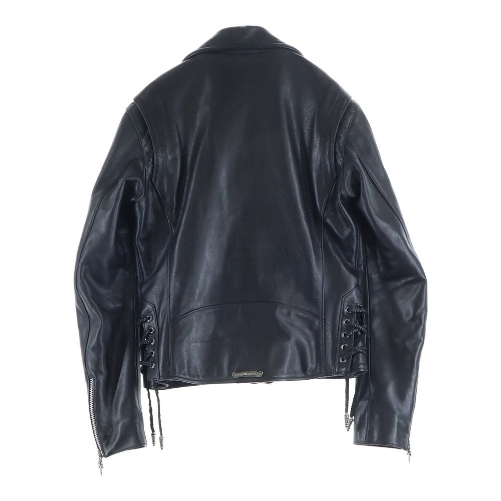 CHROME HEARTS(クロムハーツ) JJ DEAN ダガージップライダース レザージャケット ブラック レディース