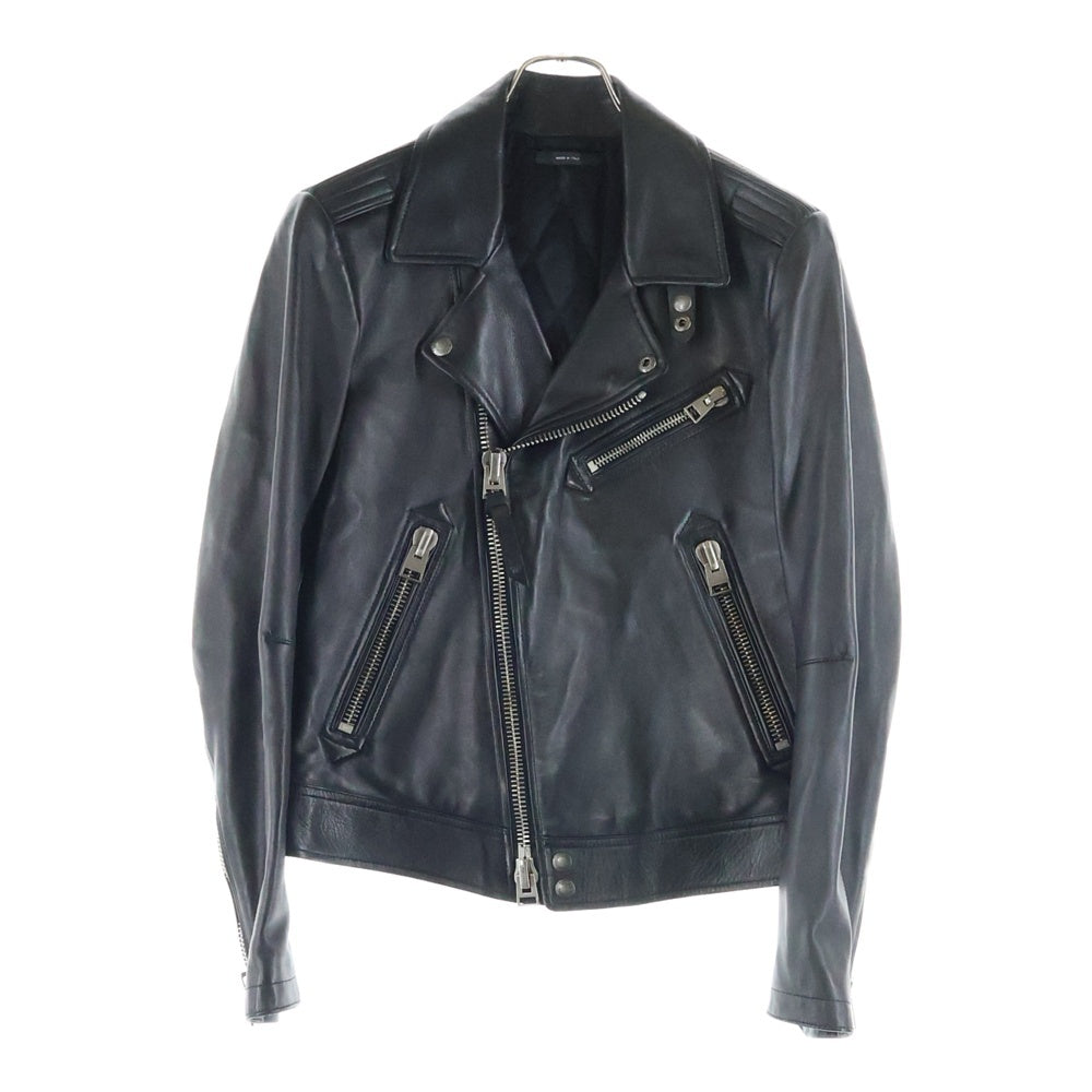 TOM FORD(トムフォード) レザー ライダースジャケット ブラック #46