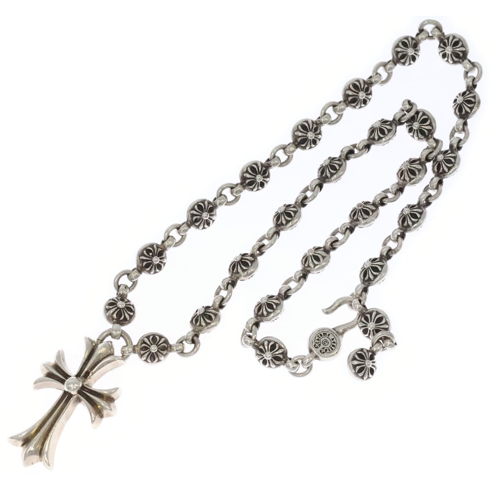 CHROME HEARTS(クロムハーツ) #1 CRSBL CHN SML CH CRS クロスボールチェーン スモールCHクロス ネックレス シルバー BCA193